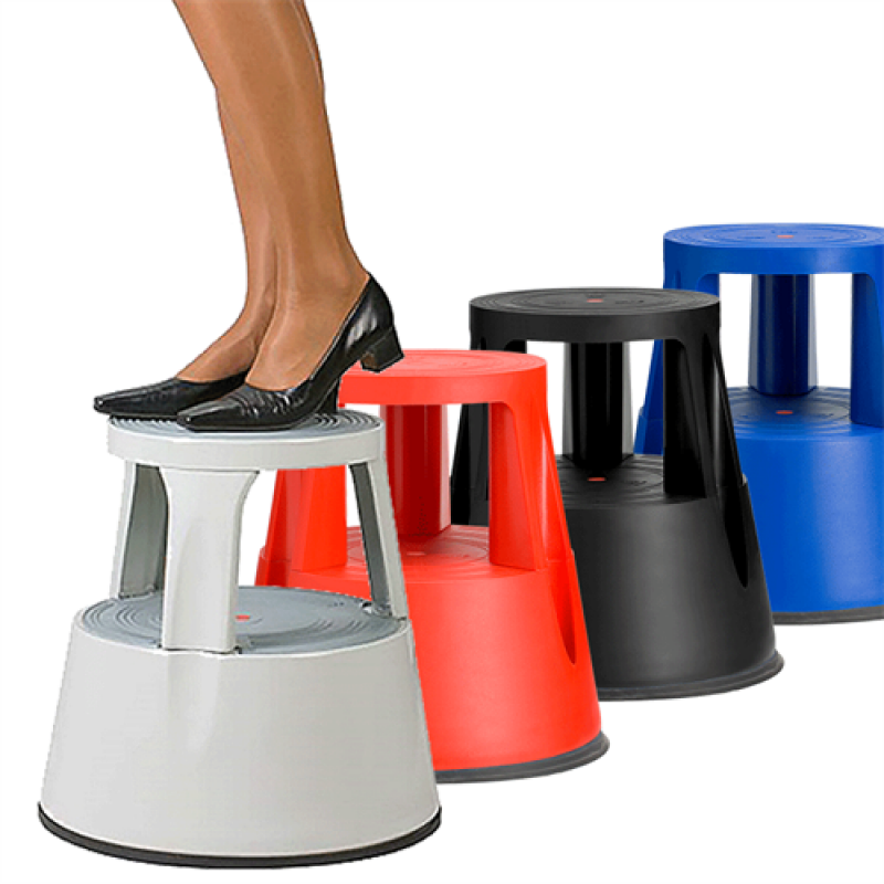 Kick-step rullpall - Röd plast